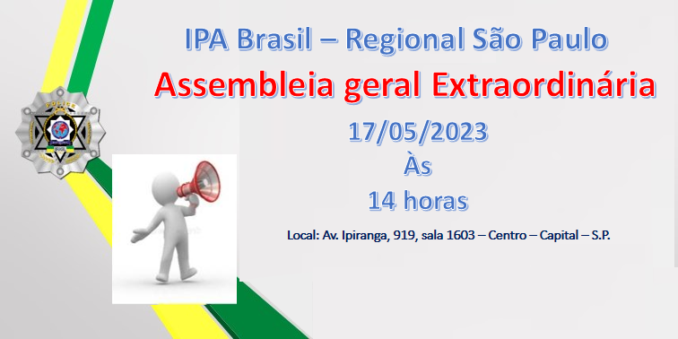 Regional da IPA/SP. Assembleia Geral 2023 (Comunicação - Faz).
